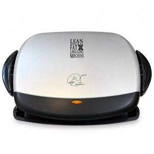George Foreman Lean Mean Fat Reducing Grilling Machine Silver GRP4P A 1000W
